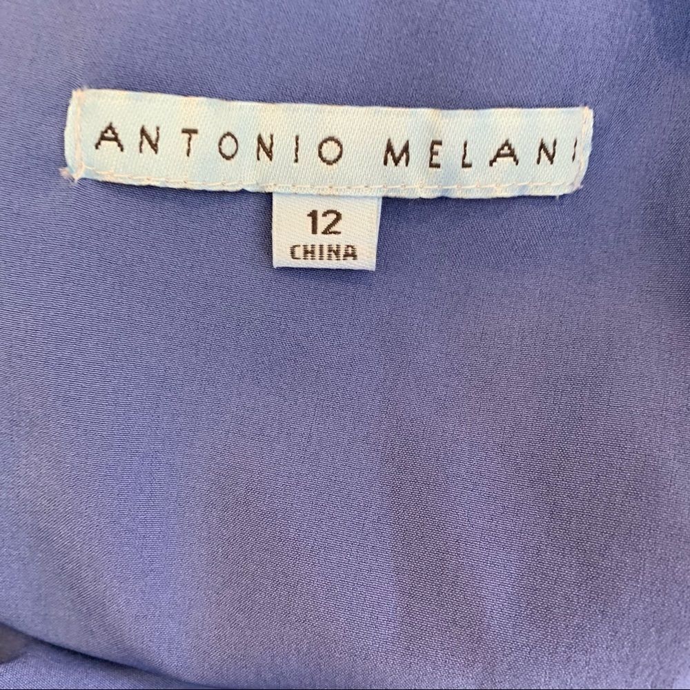Antonio Melani Rio Cocktail Dress Periwinkle Size 12 - Picture 9 of 10